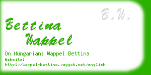 bettina wappel business card
